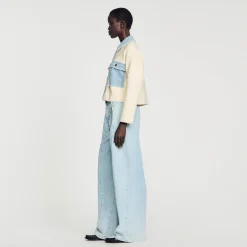 Femme SANDRO Cardicoat Oversize Bimatières