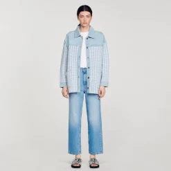 Femme SANDRO Cardicoat Pied-de-poule