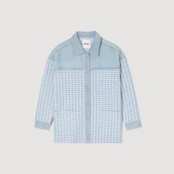 Femme SANDRO Cardicoat Pied-de-poule