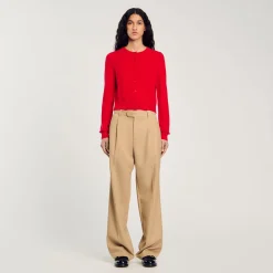 Femme SANDRO Cardigan à Volants