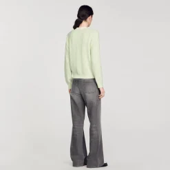 Femme SANDRO Cardigan Bicolore