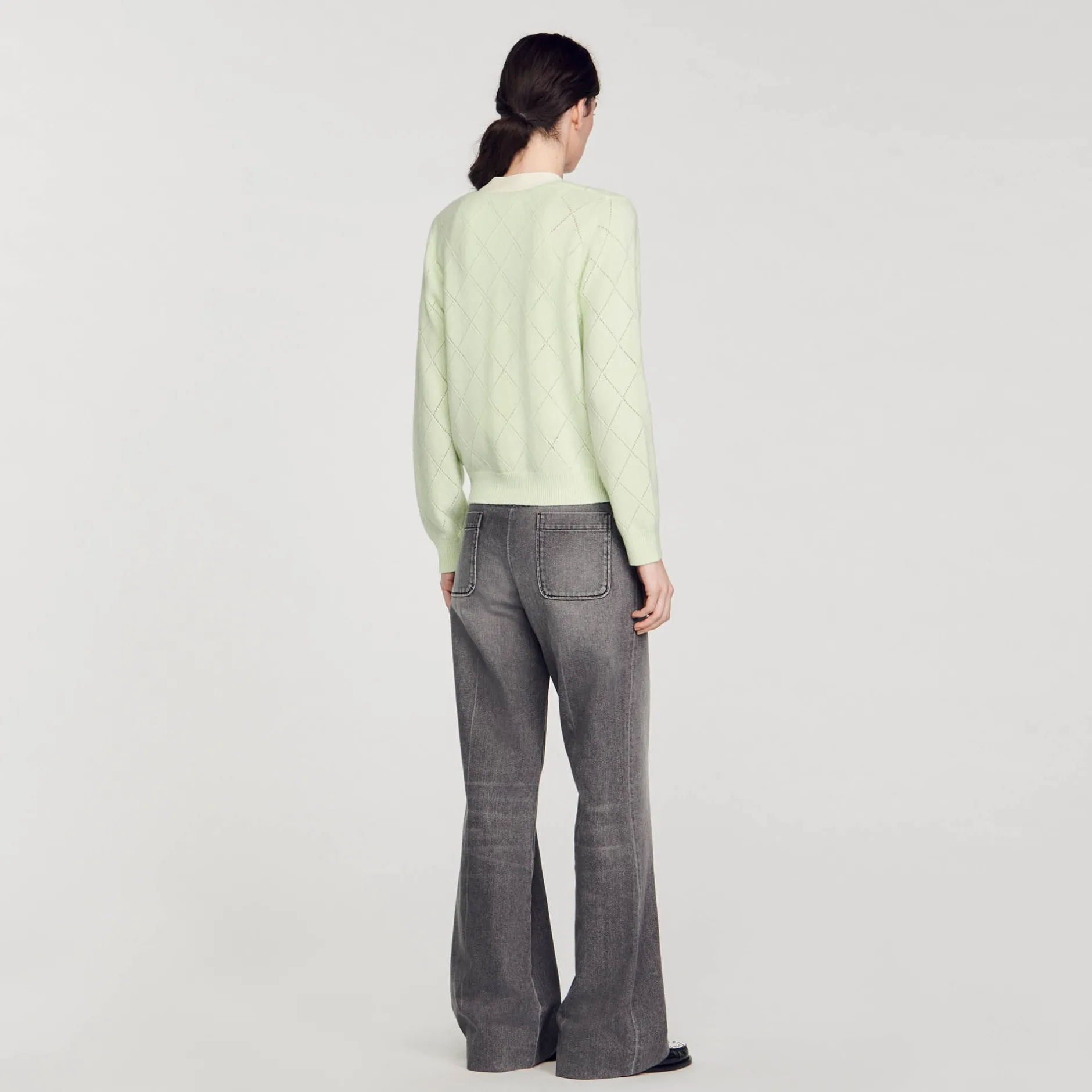 Femme SANDRO Cardigan Bicolore