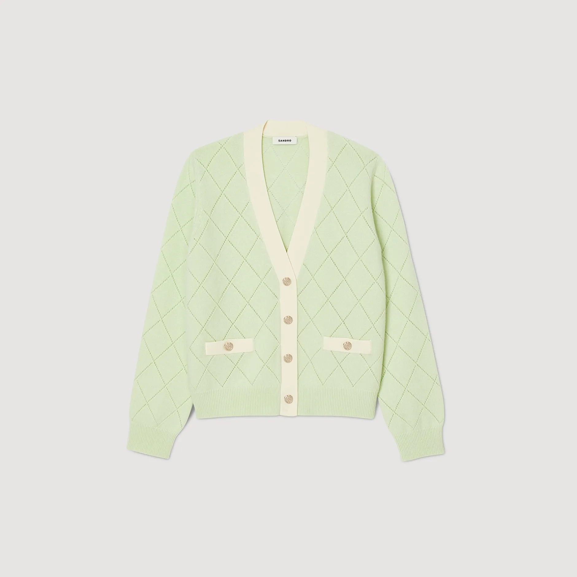 Femme SANDRO Cardigan Bicolore