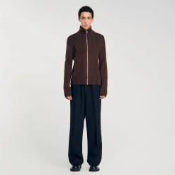 Homme SANDRO Cardigan Côtelé