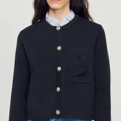 Femme SANDRO Cardigan En Laine Certifiée