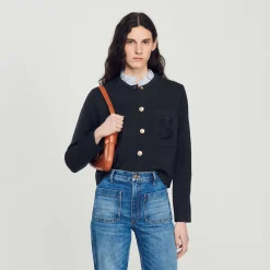 Femme SANDRO Cardigan En Laine Certifiée