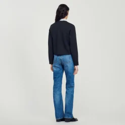 Femme SANDRO Cardigan En Laine Certifiée
