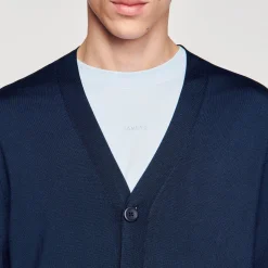Homme SANDRO Cardigan En Maille