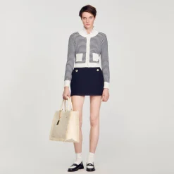 Femme SANDRO Cardigan En Maille Bouclette