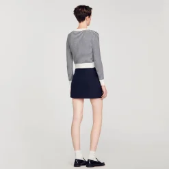 Femme SANDRO Cardigan En Maille Bouclette