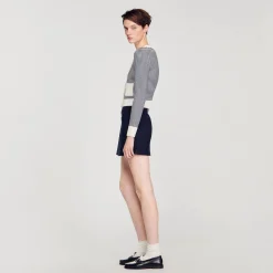 Femme SANDRO Cardigan En Maille Bouclette