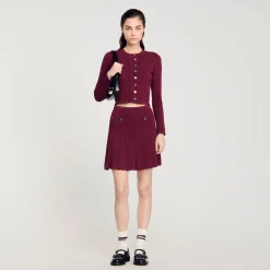 Femme SANDRO Cardigan En Maille Torsadée