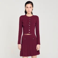 Femme SANDRO Cardigan En Maille Torsadée