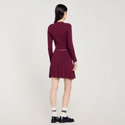 Femme SANDRO Cardigan En Maille Torsadée