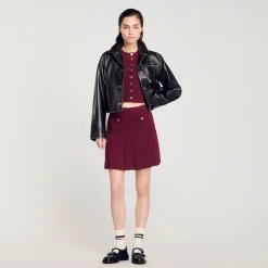 Femme SANDRO Cardigan En Maille Torsadée