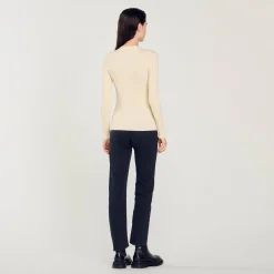 Femme SANDRO Cardigan En Viscose Certifiée