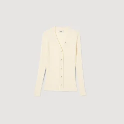 Femme SANDRO Cardigan En Viscose Certifiée