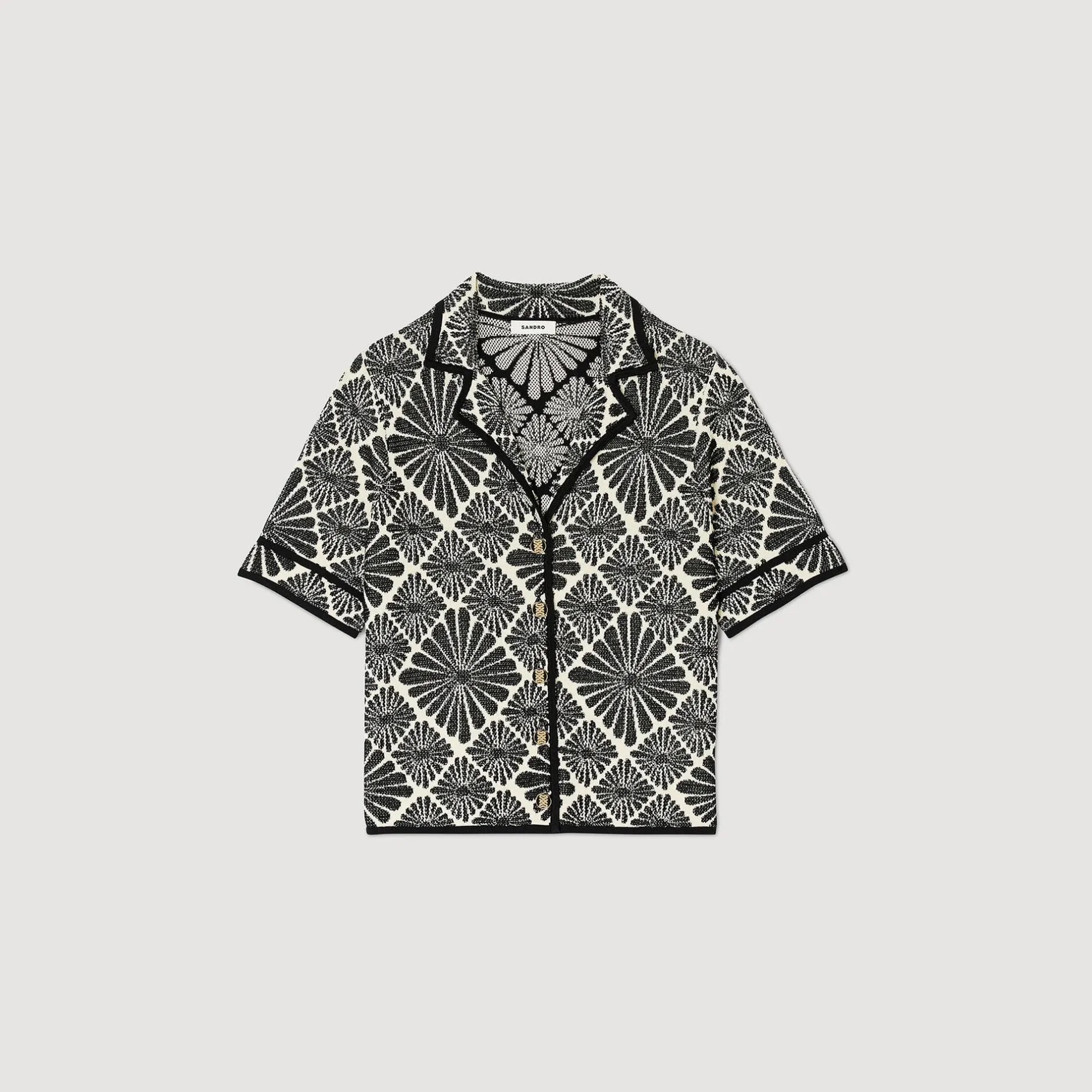 Femme SANDRO Cardigan Jacquard Fleurs