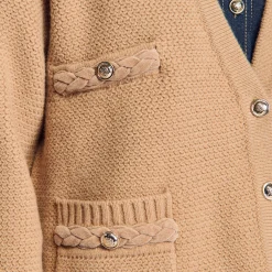 Femme SANDRO Cardigan Long En Laine