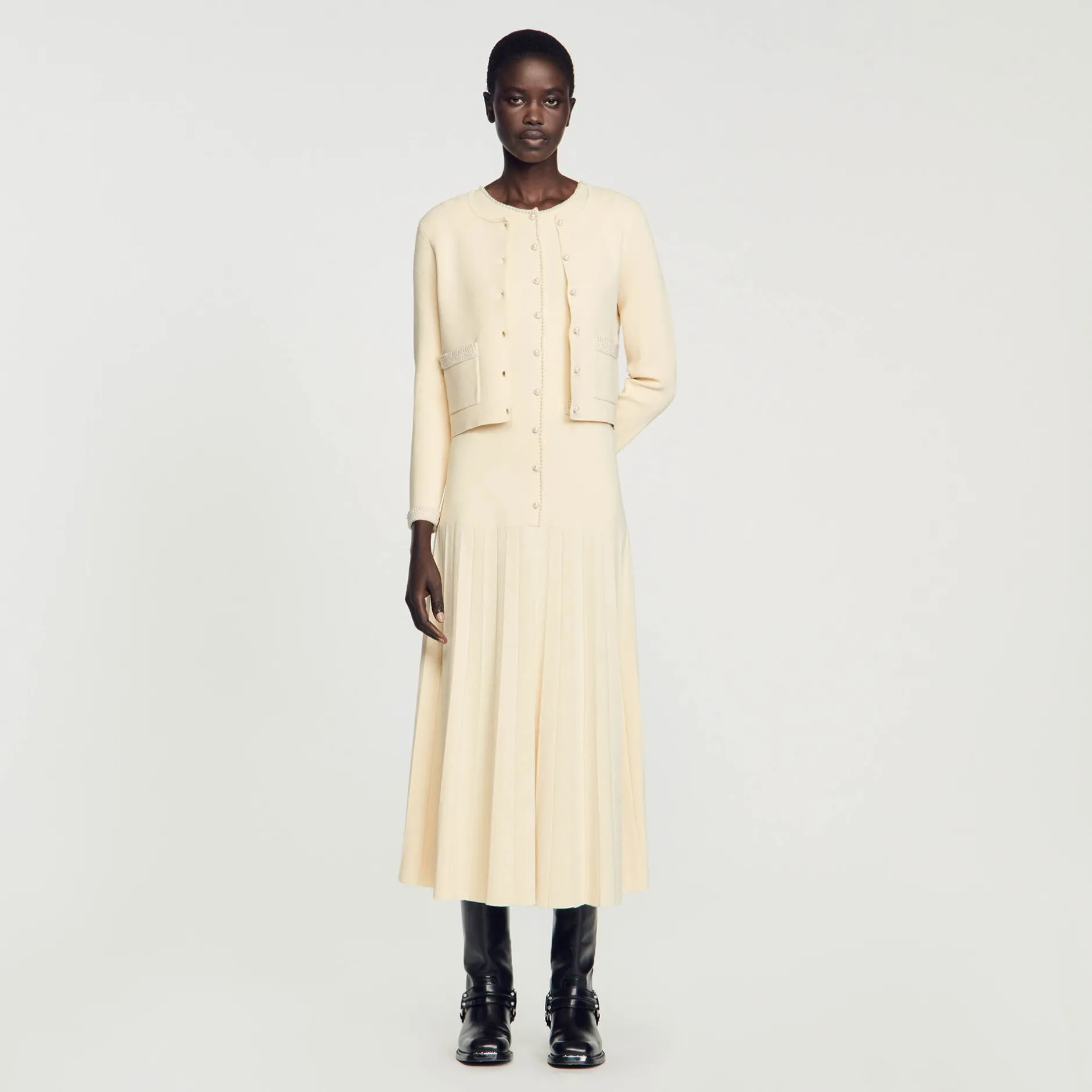 Femme SANDRO Cardigan Orné De Perles