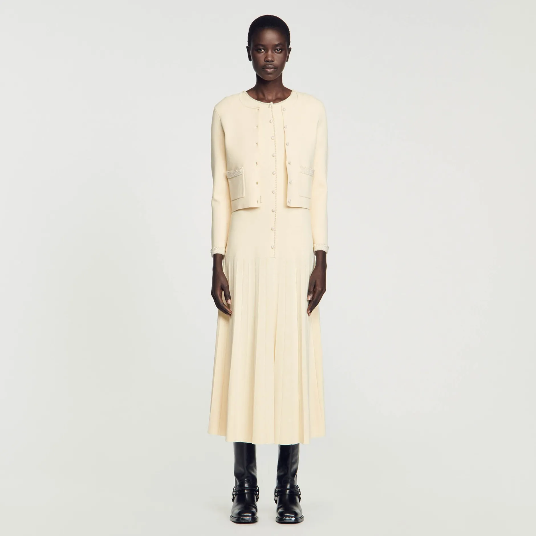 Femme SANDRO Cardigan Orné De Perles