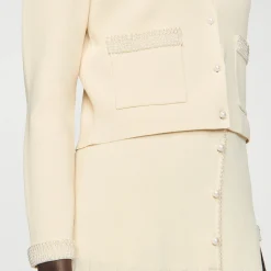 Femme SANDRO Cardigan Orné De Perles