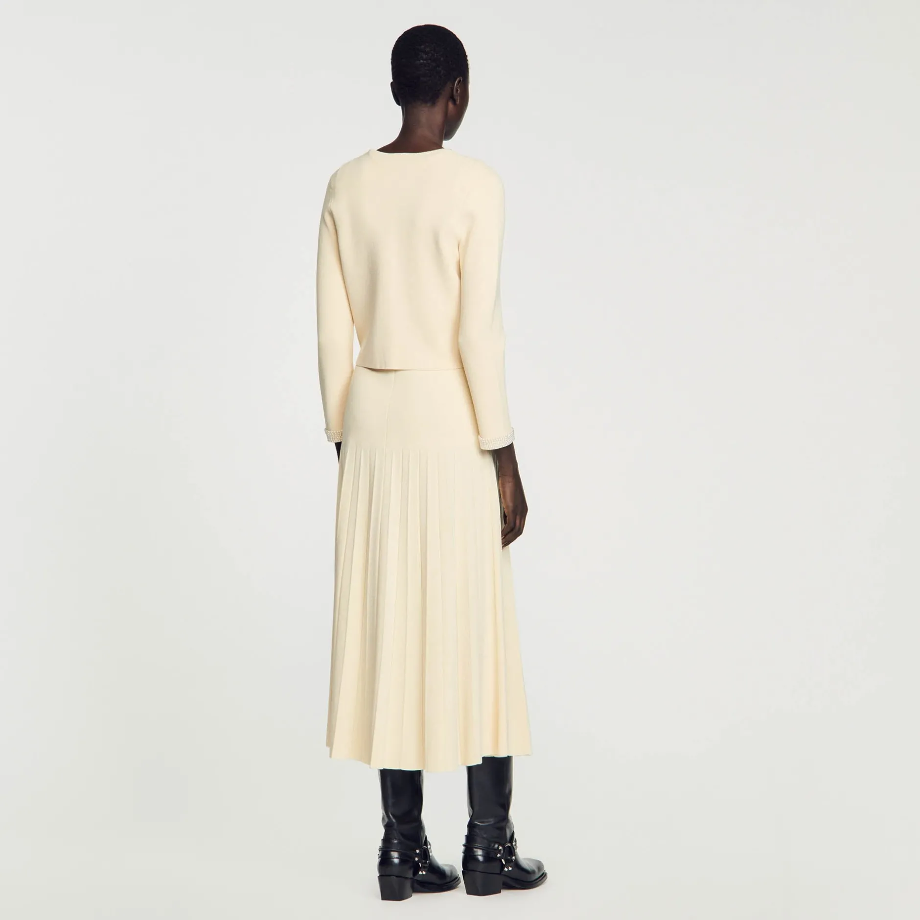Femme SANDRO Cardigan Orné De Perles
