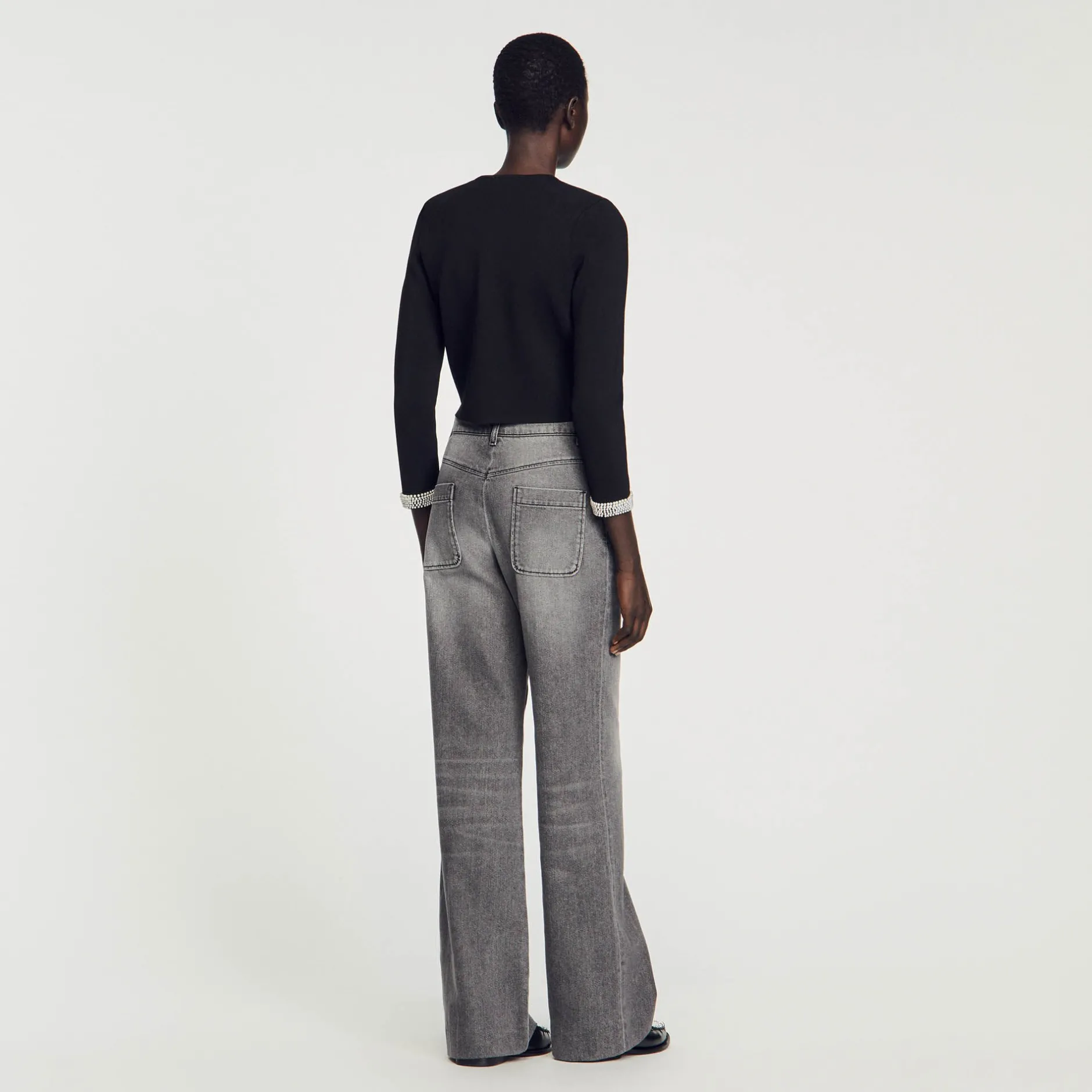 Femme SANDRO Cardigan Orné De Perles