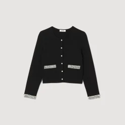 Femme SANDRO Cardigan Orné De Perles
