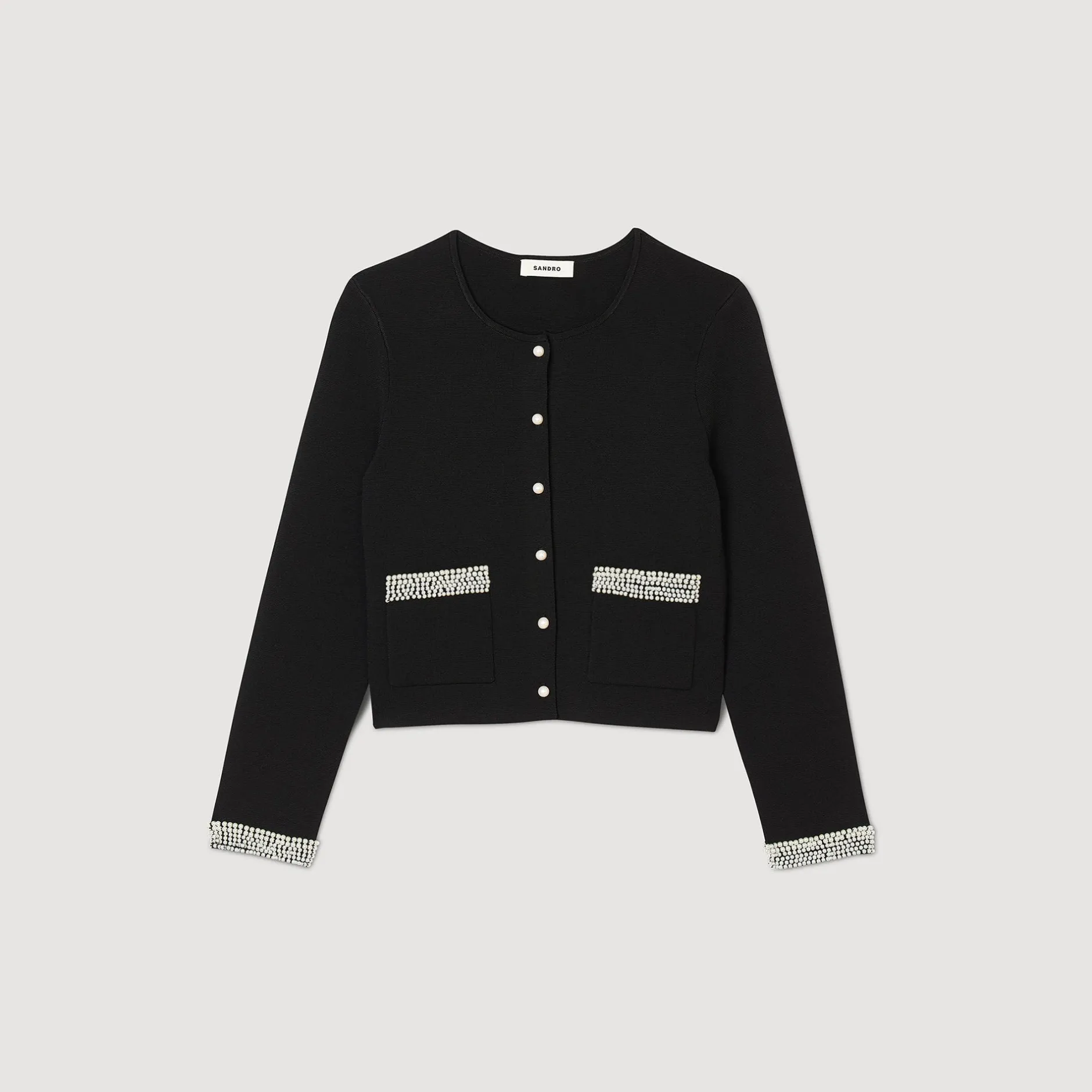 Femme SANDRO Cardigan Orné De Perles