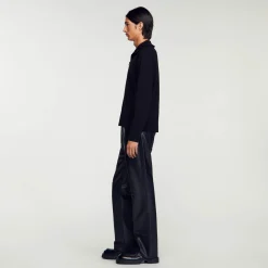 Homme SANDRO Cardigan Zippé En Laine