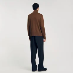 Homme SANDRO Cardigan Zippé En Laine
