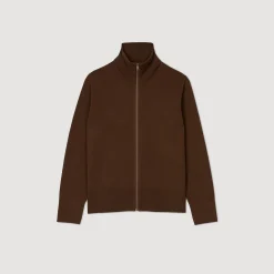Homme SANDRO Cardigan Zippé En Laine