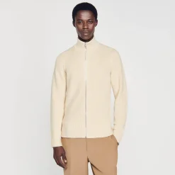 Homme SANDRO Cardigan Zippé En Maille