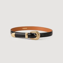 Femme SANDRO Ceinture En Cuir