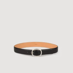 Homme SANDRO Ceinture En Cuir