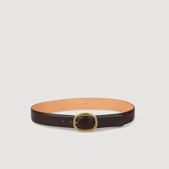 Homme SANDRO Ceinture En Cuir