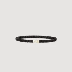 Femme SANDRO Ceinture En Cuir élastique