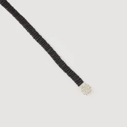 Femme SANDRO Ceinture En Cuir élastique