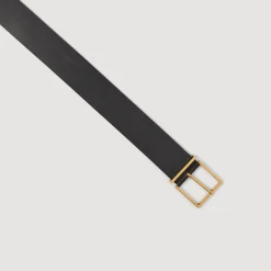 Femme SANDRO Ceinture Large En Cuir