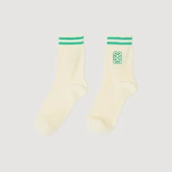 Femme SANDRO Chaussettes Brodées