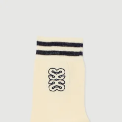 Femme SANDRO Chaussettes Brodées
