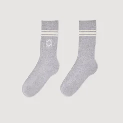 Femme SANDRO Chaussettes Brodées