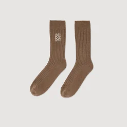 Femme SANDRO Chaussettes Brodées