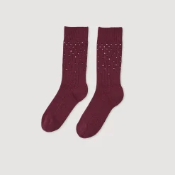 Femme SANDRO Chaussettes Strassées