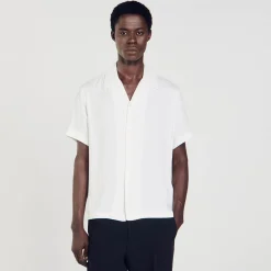Homme SANDRO Chemise à Col Requin