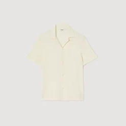 Homme SANDRO Chemise à Col Requin