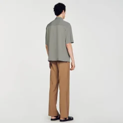Homme SANDRO Chemise à Manches Courtes