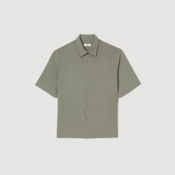 Homme SANDRO Chemise à Manches Courtes