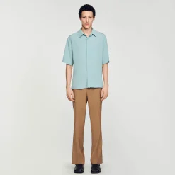 Homme SANDRO Chemise à Manches Courtes